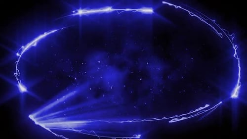 Electric Blue Energy Ellipse Light Reveal
