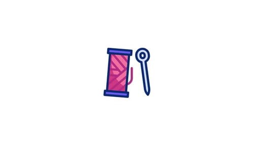 Sewing Needle And Thread Animation