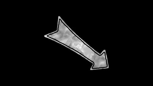 Crumpled Paper Arrow Downward Loop Background