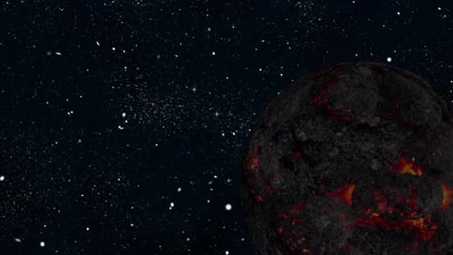 Lava planet seen from space. 2785