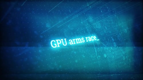 Glowing Text Reveal on Blue Tech Background