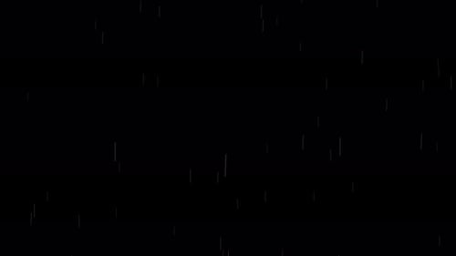 Nature Rainfall On Black Background