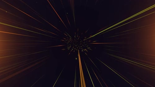 Warp Speed Light Lines Tunnel Abstract Background Loop