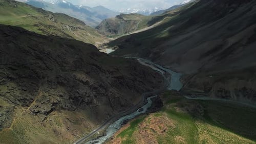 Mountain River in the Himalayan Mountains