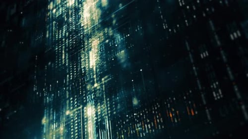 Advanced Data Matrix Simulation Vertical Background 03