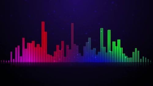 Audio Spectrum Loop Hintergrund