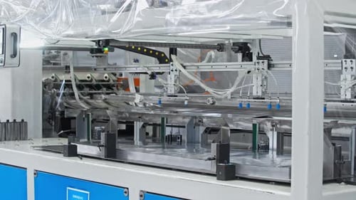 Factory Machine is Designed for the Purpose of Unloading and Subsequently Distributing Metal Sheets