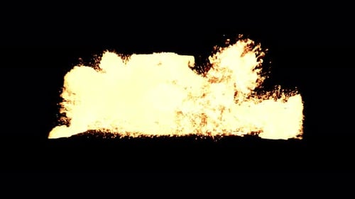 Big Explosion inside transparent square