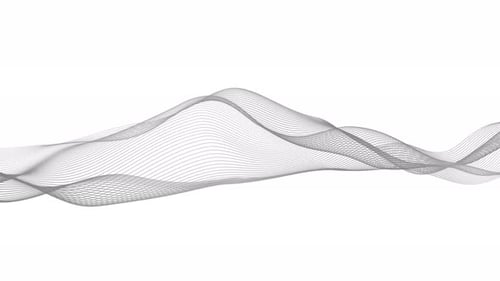 Abstract Flowing Grey Lines Wave Loop Animation