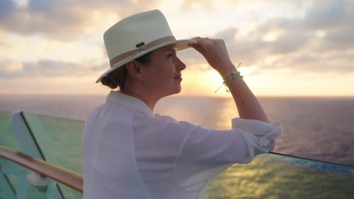 Capturing Sunset Moments on a Memorable Cruise Adventure at Sea