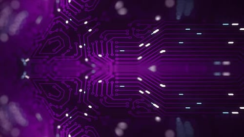 Circuit Board Background - Computer, Data, Technology