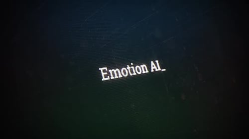 Emotion Ai On Digital Screen Message On Computer Screens