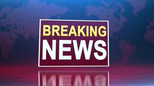 Breaking News 3D Rotating Box Broadcast Graphic