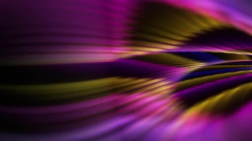 Multicolored strands moving fast to a point
