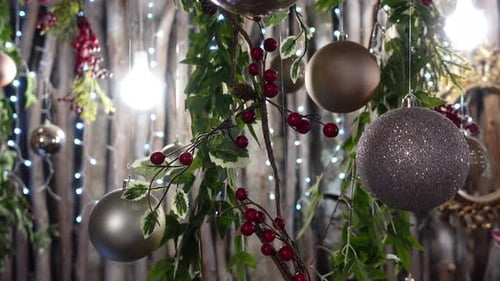 Christmas and New Year's Decorations Background 12