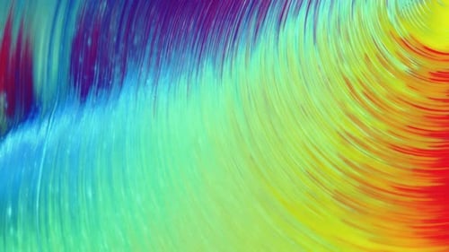 Abstract Liquid Swirls of Colorful Paint