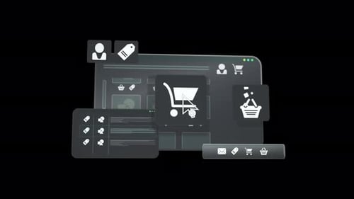 Modern E-Commerce Online Shopping Interface with Click Animation