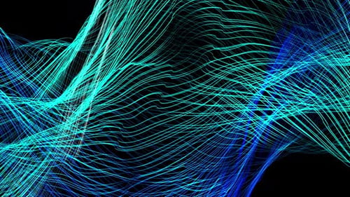 Colorful Yarn Cotton Wool Wave Background Loop V2