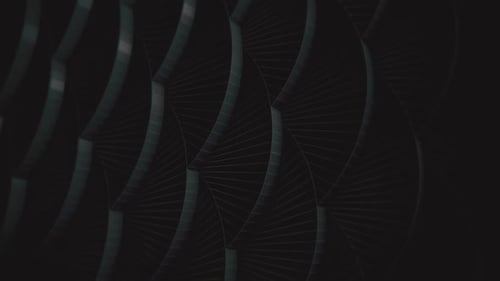 Abstract Dark Geometric Wavy Lines Background Loop