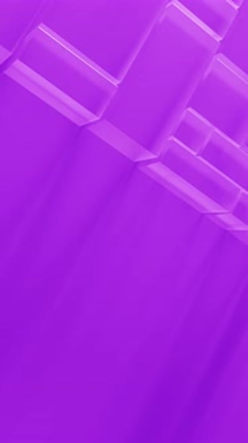 Purple Semitransparent Glass Blocks Motion on a Background with a Place for Text 3d Render Animation