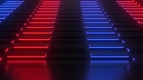 Neon Red Blue Scene Loop