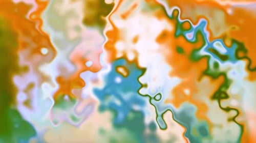 Abstract Colorful Gradient Liquid Waves Background with Soft Blur