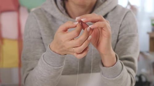Knoten auf dem Thread maßschneidern
