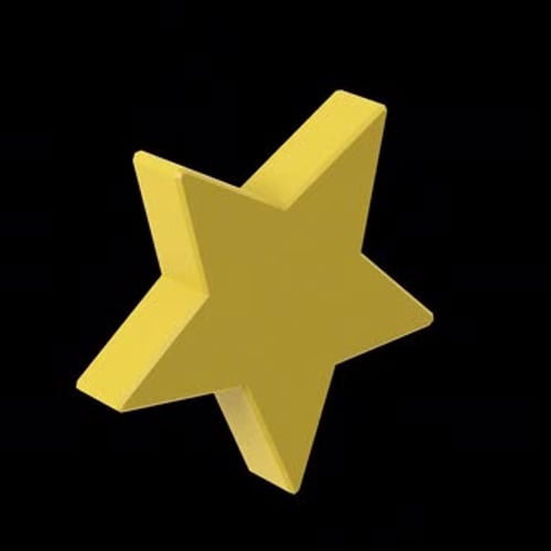 Modern 3D Golden Star Spinning Animation