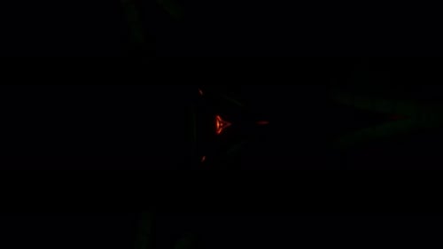 Hypnotic Neon Figures Dance in a Pulsating VJ Loop Display