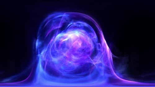 Abstract Fluid Energy Sphere Looping Animation