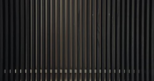 Closeup on Wall with Wooden Panels in Modern Apartment