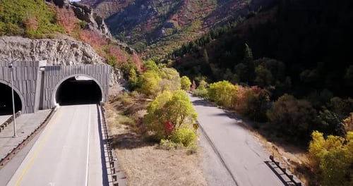 A weekend drive down Solitude to enjoy the fall colors. Is that a tunnel in the mountain?!