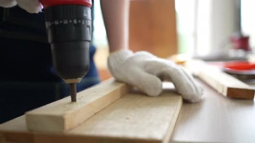 Carpenter workers working in workshop