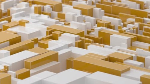 Animated 3D Geometric Loop Background