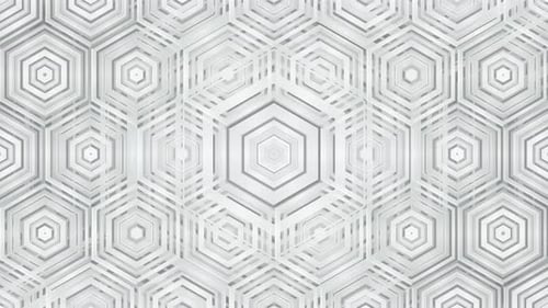 White Hexagonal Background