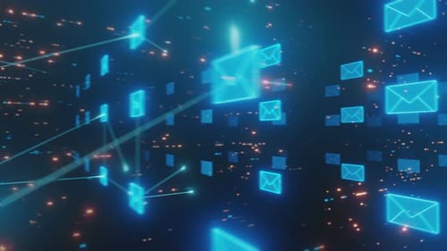 Digital Email Network in Virtual Space