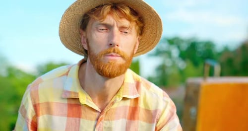 Happy Painter Face Van Gogh