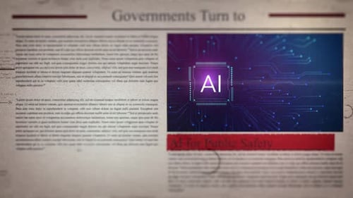Governments Turn To Ai For Public Safety Newspaper Style Headline Titles