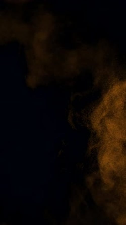 Color Smoke Particles Vertical View