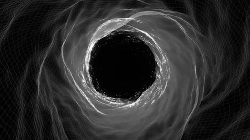 Magischer Höhlenhintergrund in Schwarz und Weiß Vj Loop In HD