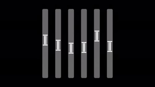 Flat Design Animated Audio Equalizer Bars