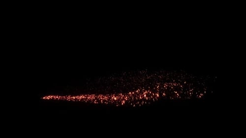 Dynamic Golden Particle Sparkle Line Animation