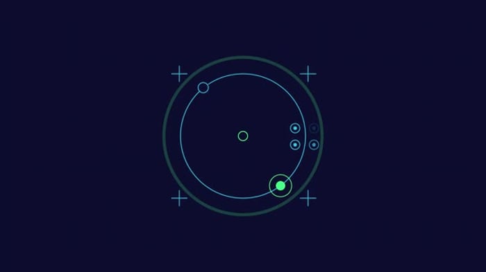 Digital Target Scan HUD with Orbital Elements, Overlays Motion Graphics ...