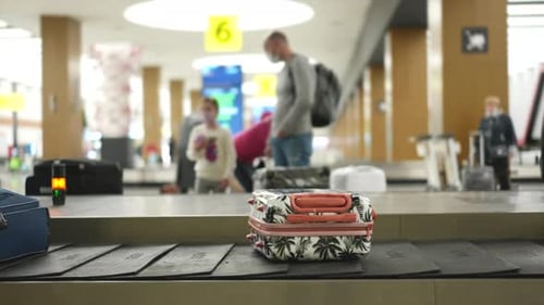 Airport Suitcases Carousel Baggage Conveyor Belt Travel with Hand Luggage