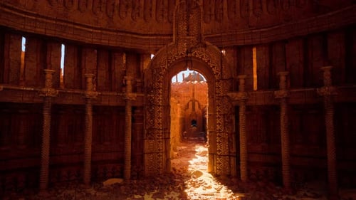 Ancient Building With Large Door