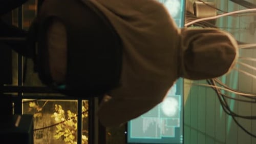 Vídeo vertical: equipo de hackers aplaude a un joven ladrón por el éxito del hacktivismo