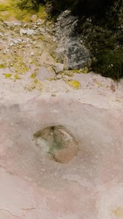 Hot Geothermal Spring Sipoholon Hot Spring Sumatra Indonesia