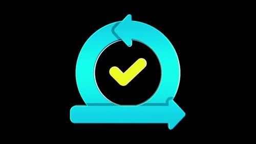 Acceptance Arrows Icons 3d Loop