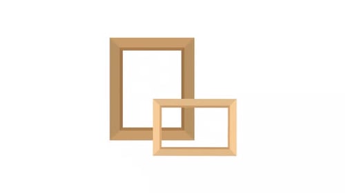 Wooden Border Frame Illustration