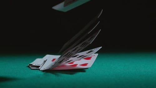 Throwing Cards on Table in ; on Phantom Flex
